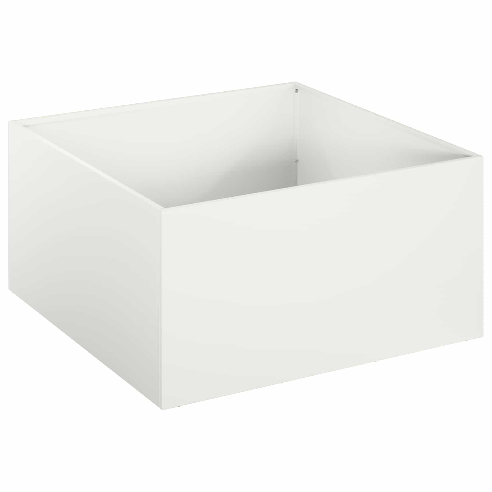 Plantenbak 2 st Wit 40 x 40 x 30 cm Koudgewalst staal