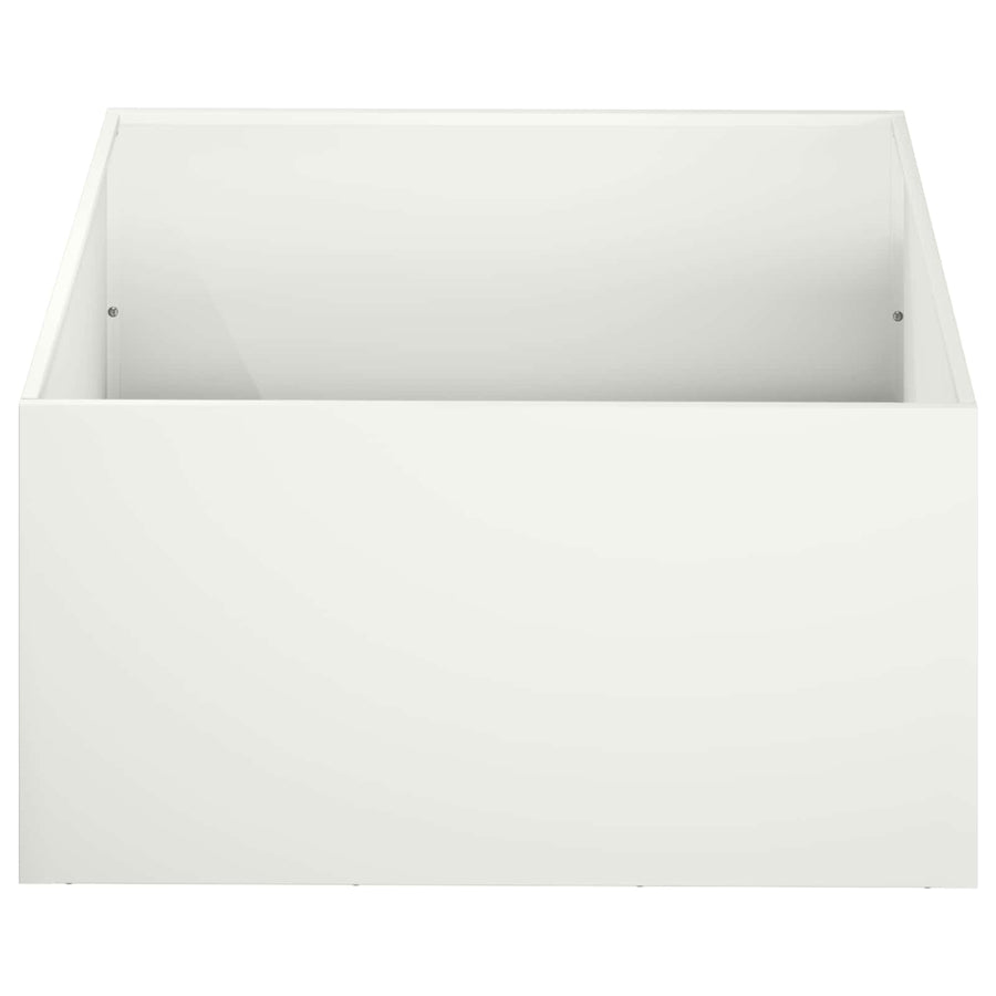Plantenbak 2 st Wit 40 x 40 x 30 cm Koudgewalst staal