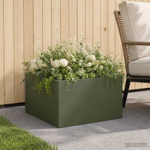 Plantenbak Olijfgroen 40 x 40 x 30 cm Koudgewalst staal