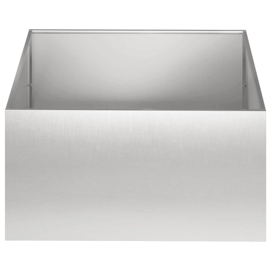 Plantenbak zilver 40 x 40 x 30 cm Roestvrij staal