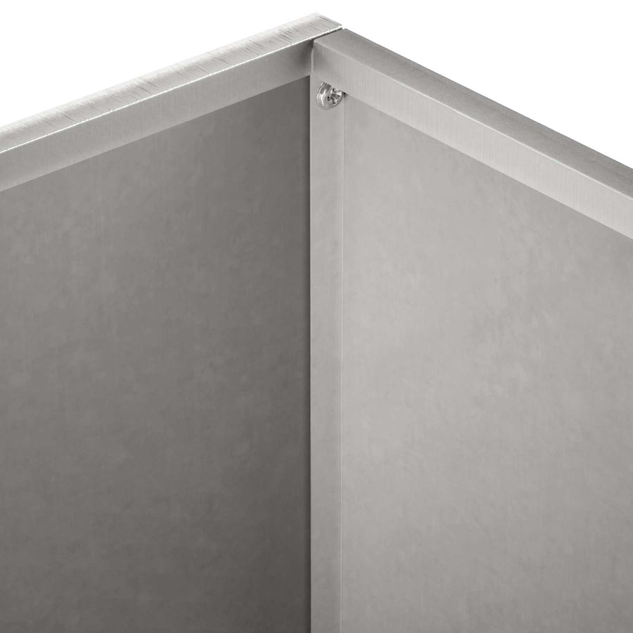 Plantenbak 2 st zilver 40 x 40 x 30 cm Roestvrij staal