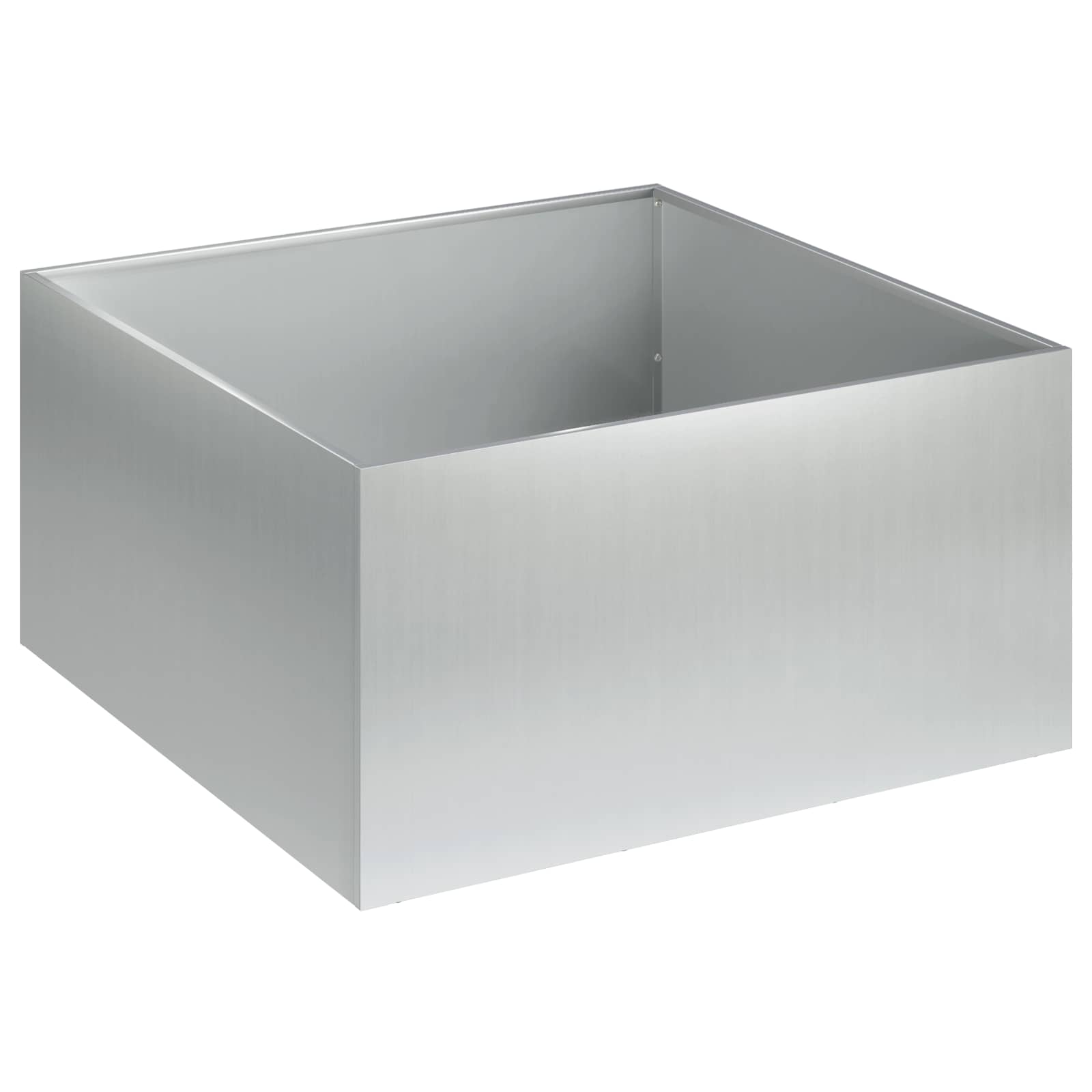 Plantenbak zilver 40 x 40 x 30 cm Gegalvaniseerd staal