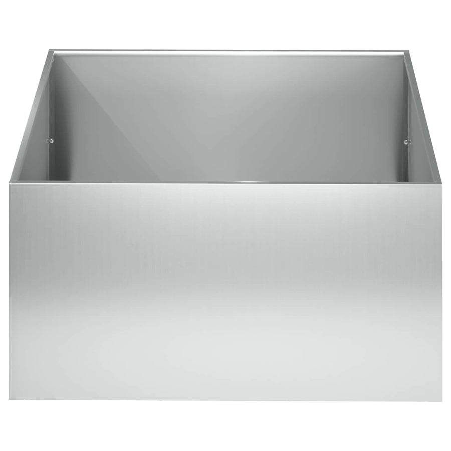 Plantenbak zilver 40 x 40 x 30 cm Gegalvaniseerd staal