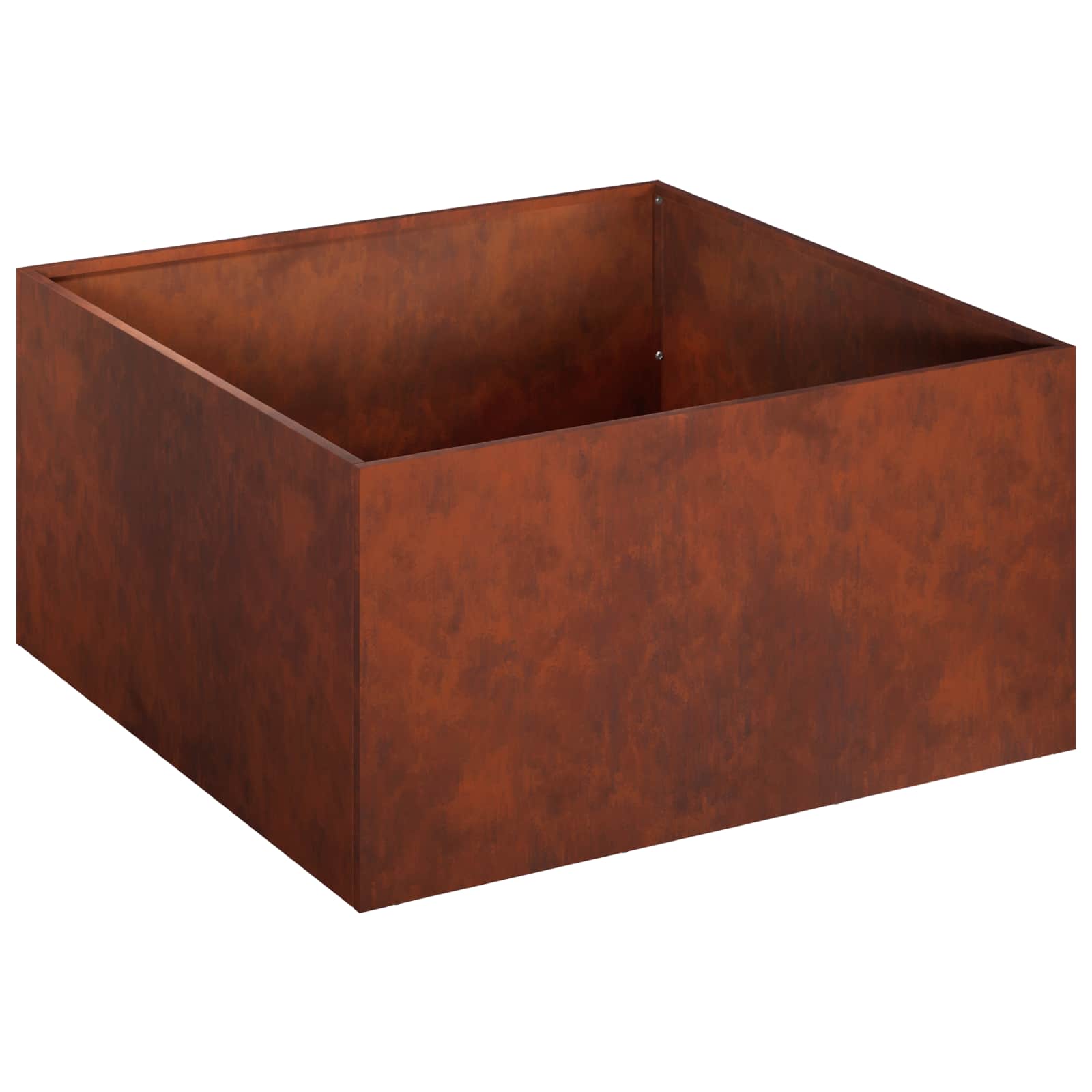 Plantenbak 2 st Roestkleurig 40 x 40 x 30 cm weervast staal