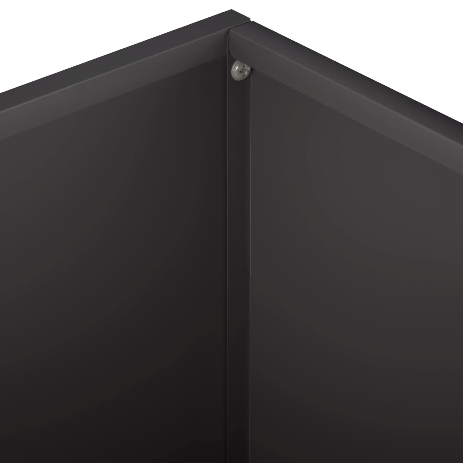 Plantenbak 2 st Zwart 60 x 60 x 30 cm Koudgewalst staal