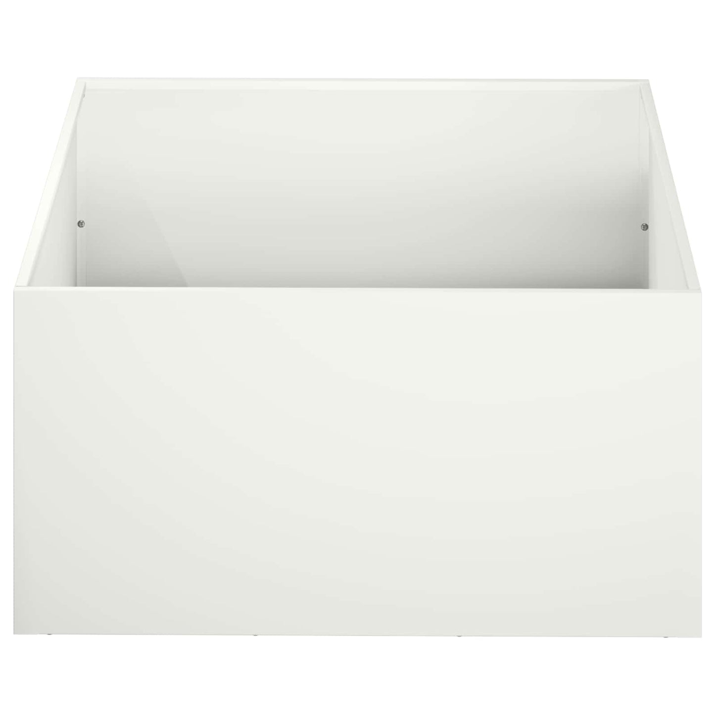 Plantenbak 2 st Wit 60 x 60 x 30 cm Koudgewalst staal