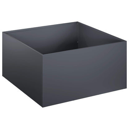 Plantenbak 2 st Antraciet 60 x 60 x 30 cm Koudgewalst staal