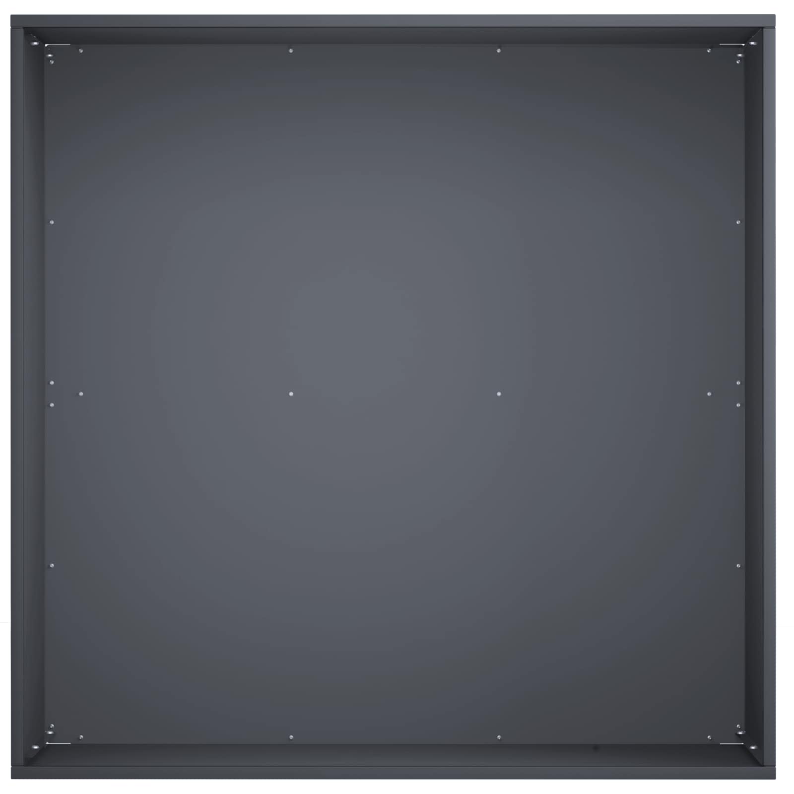 Plantenbak 2 st Antraciet 60 x 60 x 30 cm Koudgewalst staal