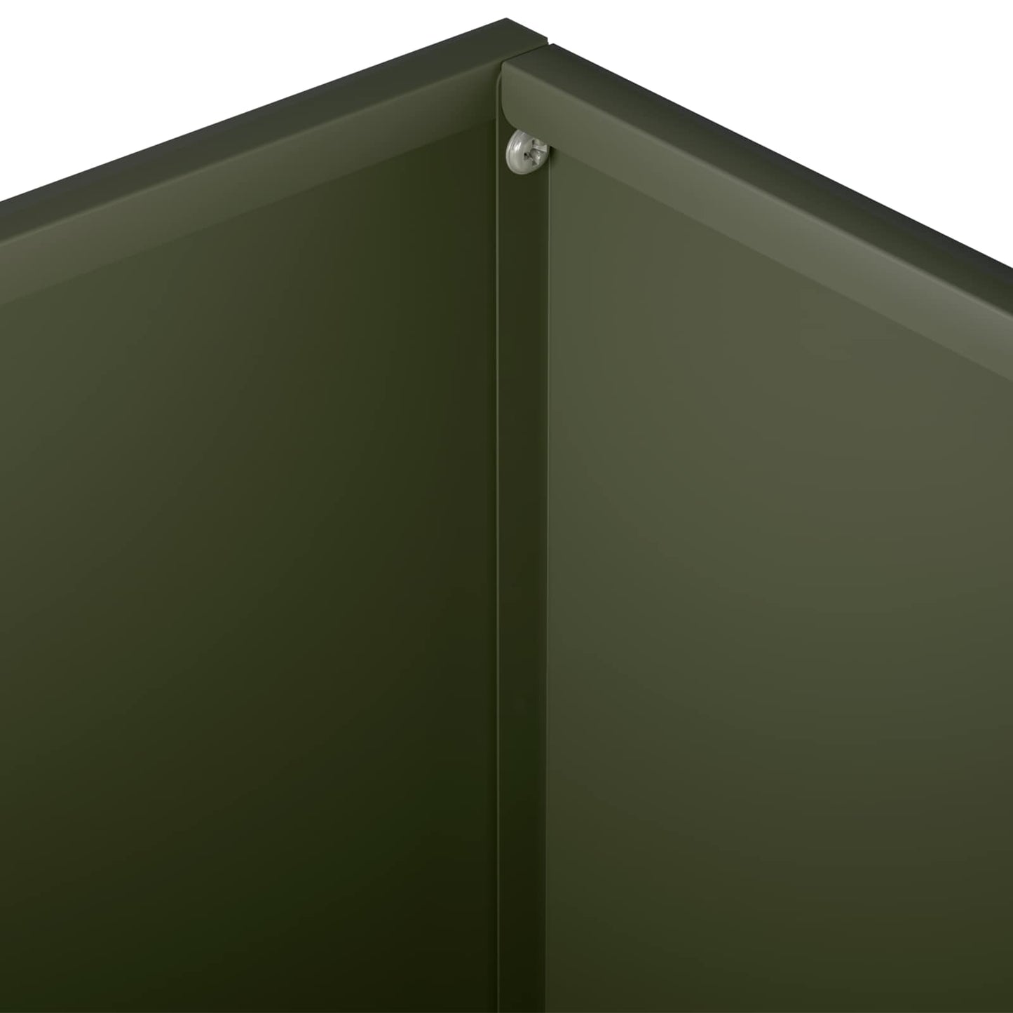 Plantenbak Olijfgroen 60 x 60 x 30 cm Koudgewalst staal