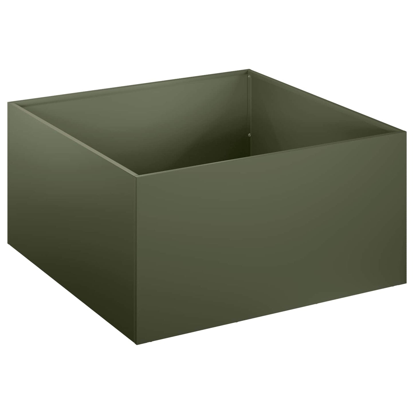 Plantenbak Olijfgroen 60 x 60 x 30 cm Koudgewalst staal