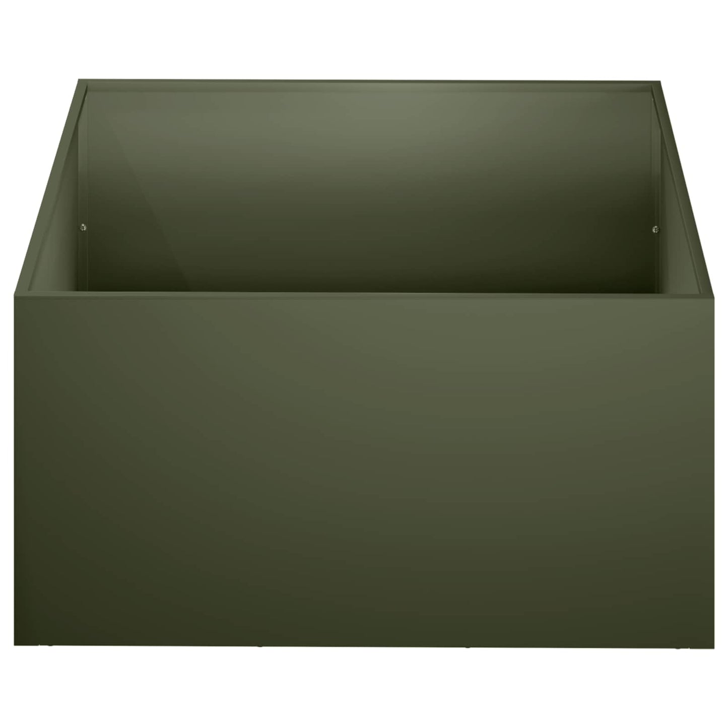 Plantenbak Olijfgroen 60 x 60 x 30 cm Koudgewalst staal