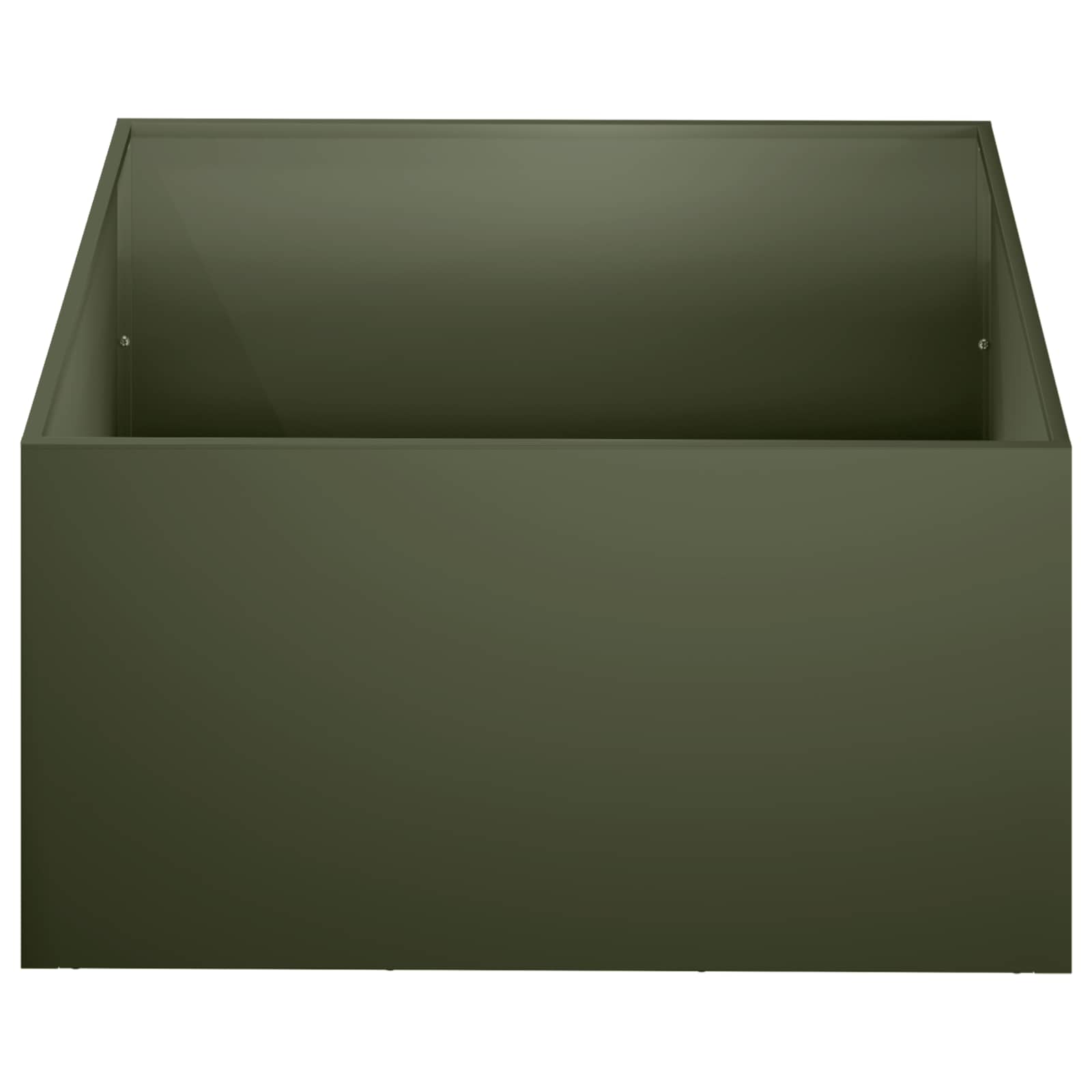 Plantenbak Olijfgroen 60 x 60 x 30 cm Koudgewalst staal