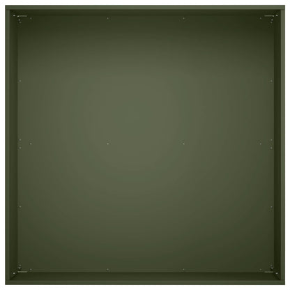Plantenbak Olijfgroen 60 x 60 x 30 cm Koudgewalst staal