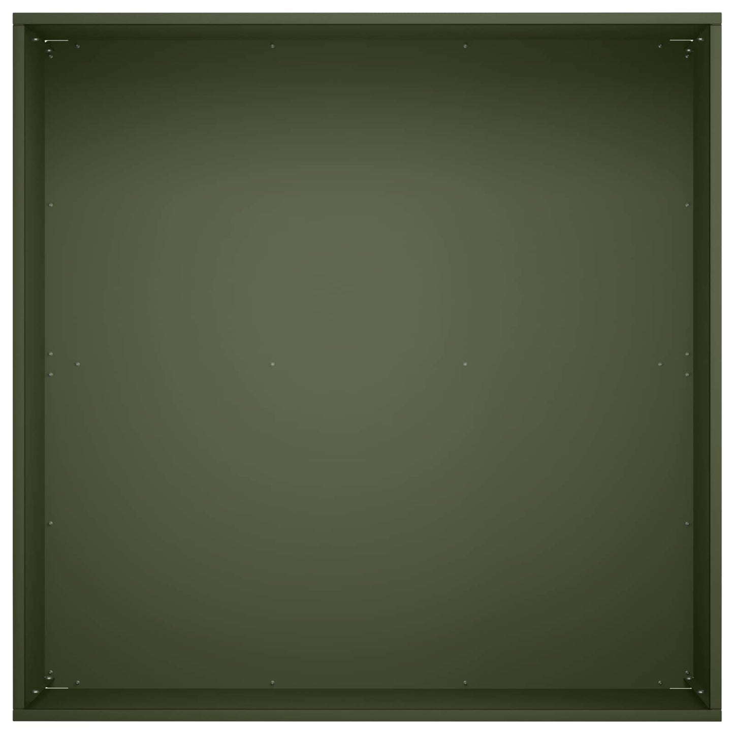 Plantenbak 2 st Olijfgroen 60 x 60 x 30 cm Koudgewalst staal
