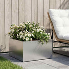 Plantenbak zilver 60 x 60 x 30 cm Roestvrij staal