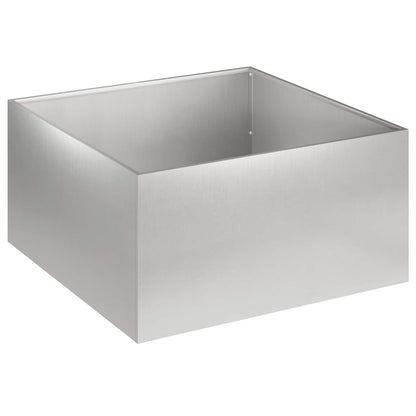 Plantenbak zilver 60 x 60 x 30 cm Roestvrij staal