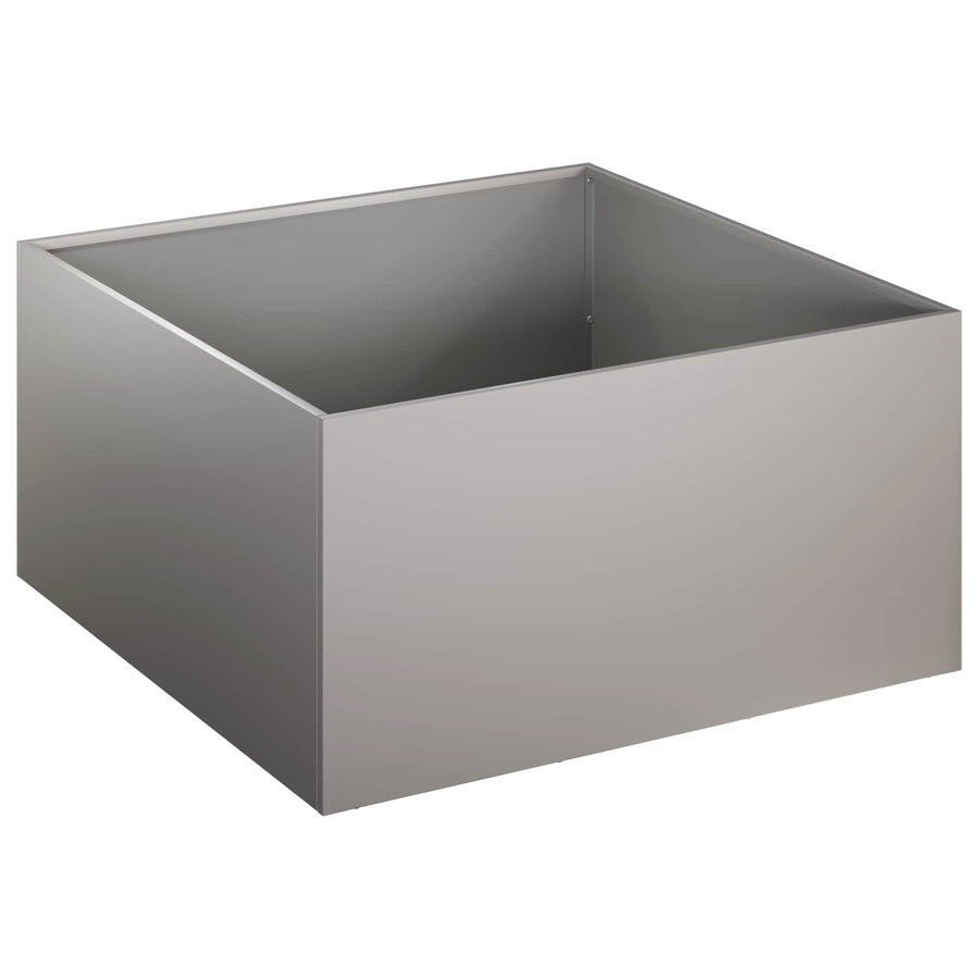 Plantenbak 2 st Roestkleurig 60 x 60 x 30 cm weervast staal