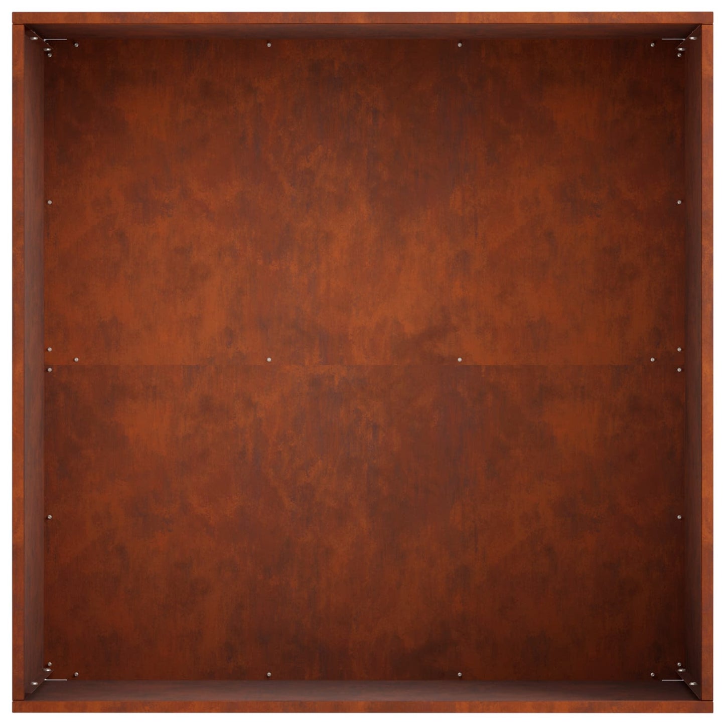 Plantenbak 2 st Roestkleurig 60 x 60 x 30 cm weervast staal