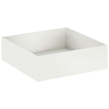 Plantenbak Wit 80 x 80 x 30 cm Koudgewalst staal