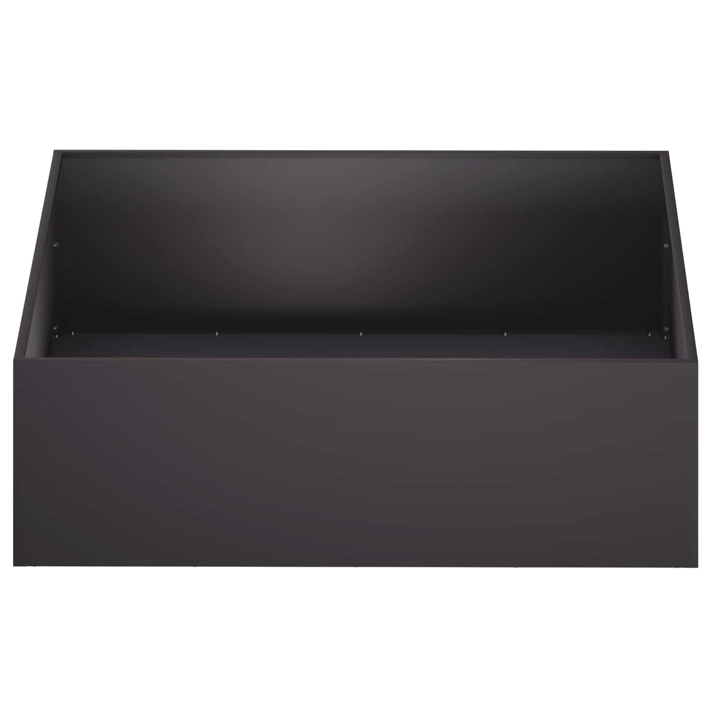 Plantenbak 2 st Zwart 100 x 100 x 30 cm Koudgewalst staal