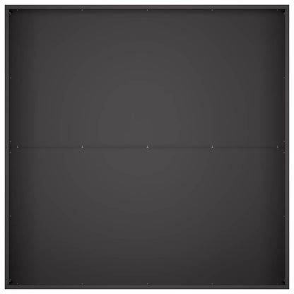 Plantenbak 2 st Zwart 100 x 100 x 30 cm Koudgewalst staal