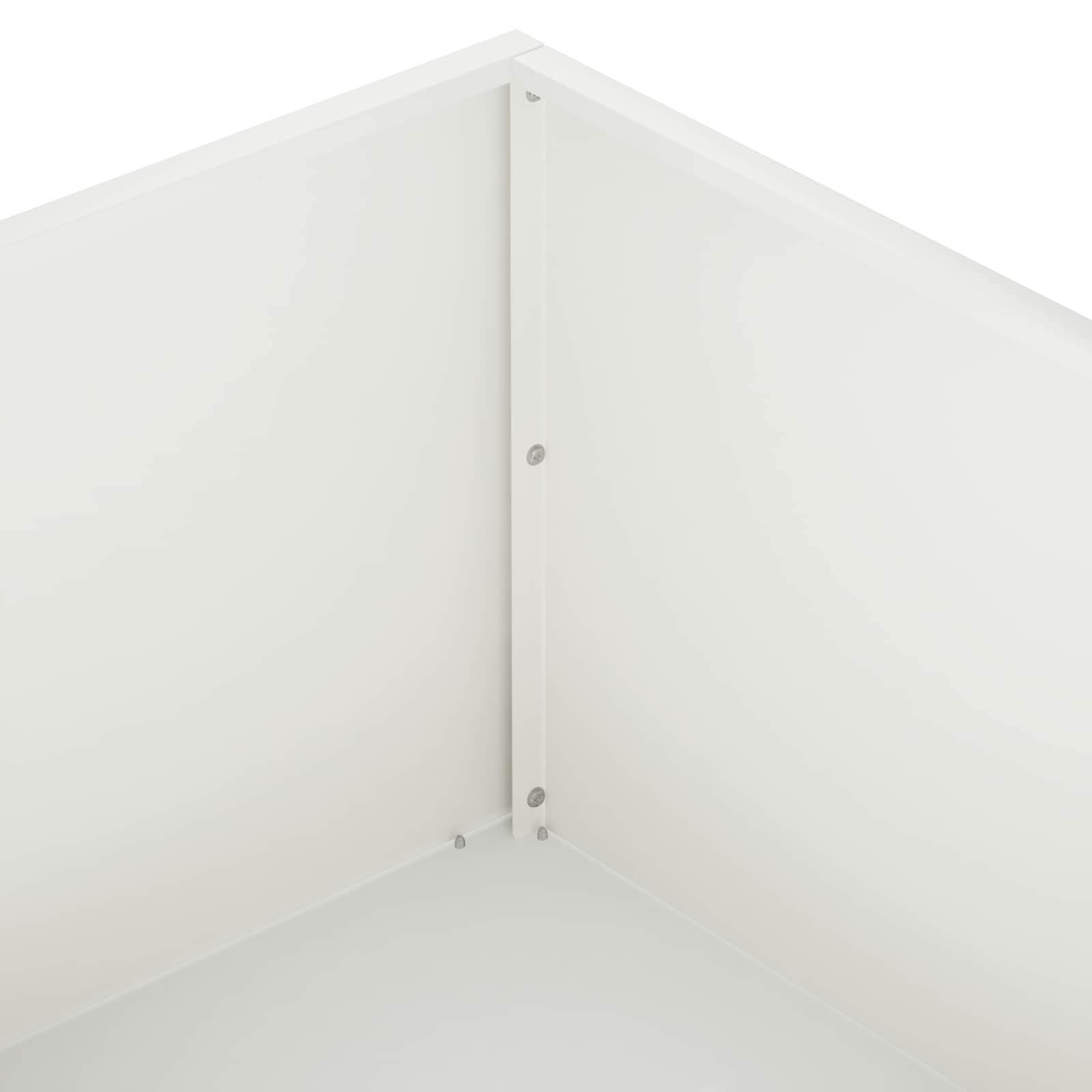 Plantenbak Wit 100 x 100 x 30 cm Koudgewalst staal