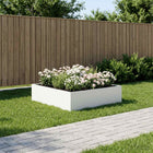 Plantenbak staal wit 100x100x30 cm