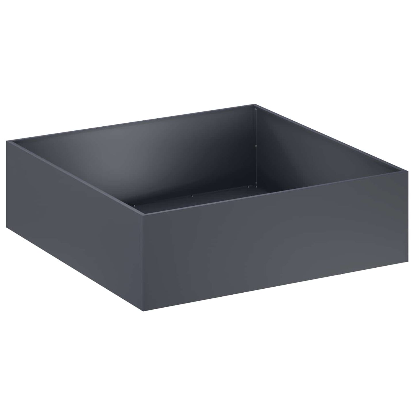 Plantenbak 2 st Antraciet 100 x 100 x 30 cm Koudgewalst staal