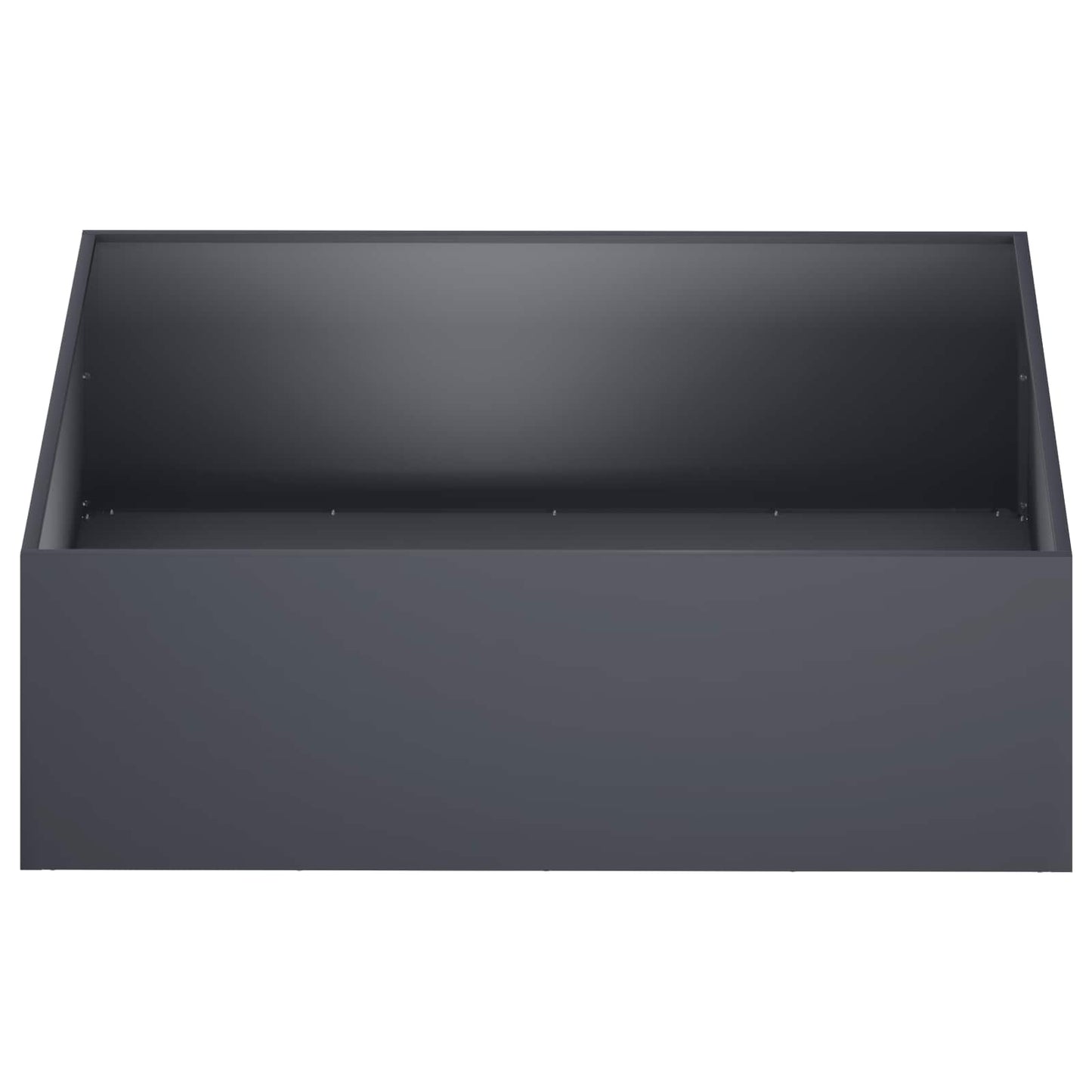 Plantenbak 2 st Antraciet 100 x 100 x 30 cm Koudgewalst staal