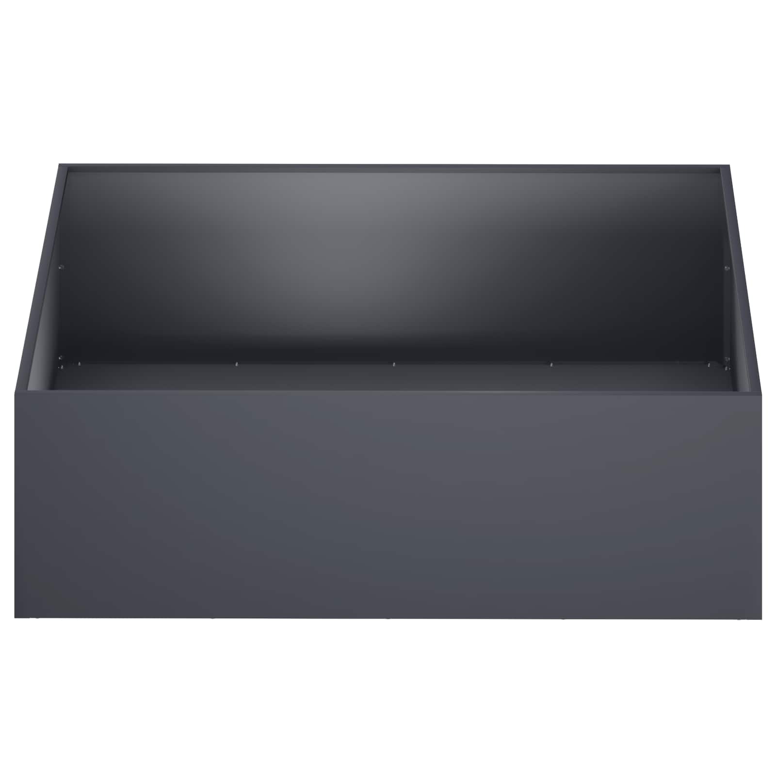 Plantenbak 2 st Antraciet 100 x 100 x 30 cm Koudgewalst staal