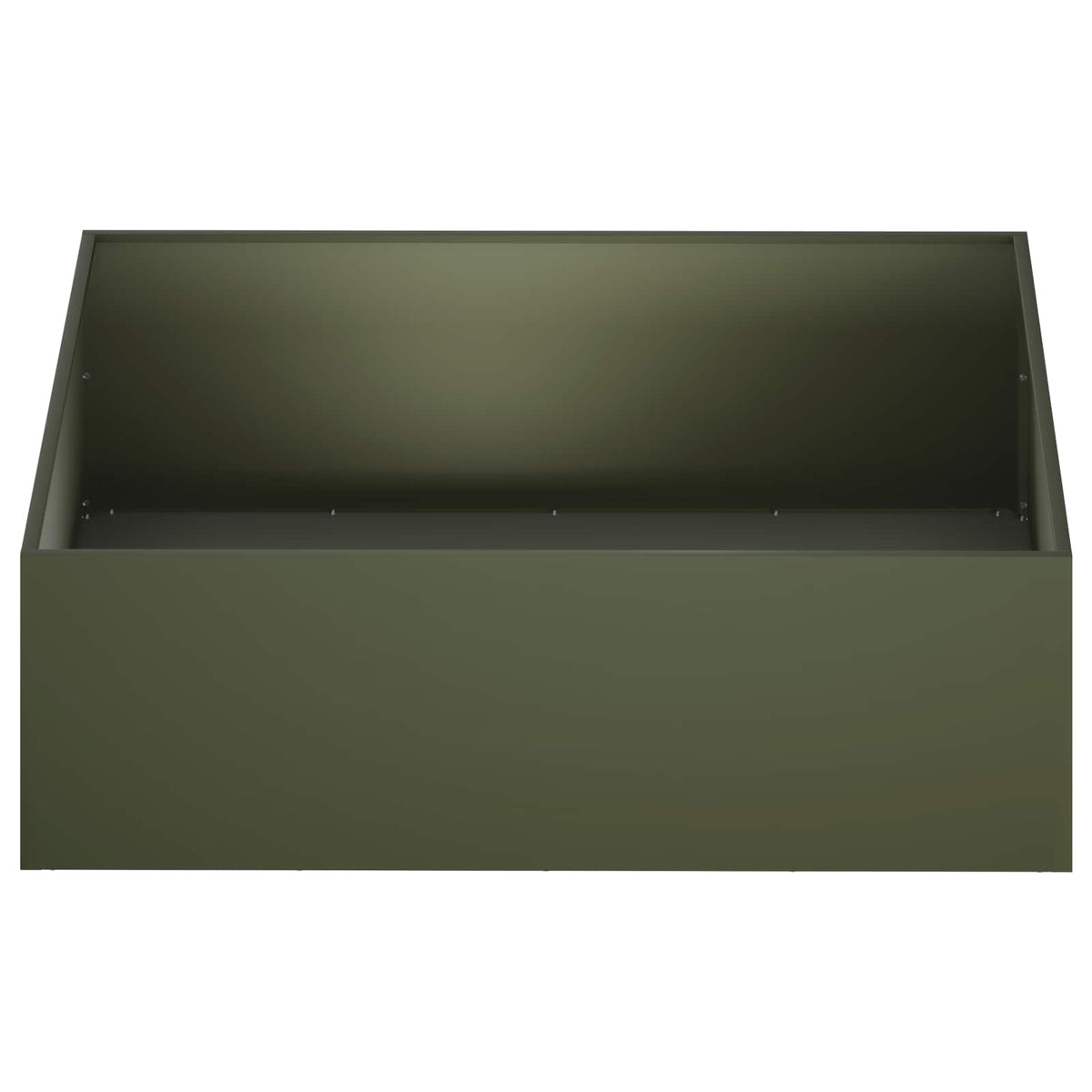 Plantenbak Olijfgroen 100 x 100 x 30 cm Koudgewalst staal