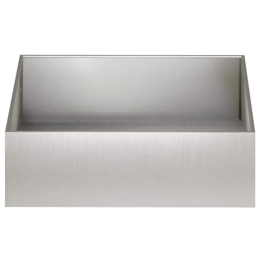 Plantenbak 2 st zilver 100 x 100 x 30 cm Roestvrij staal