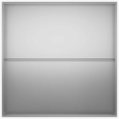 Plantenbak 2 st zilver 100 x 100 x 30 cm Gegalvaniseerd staal