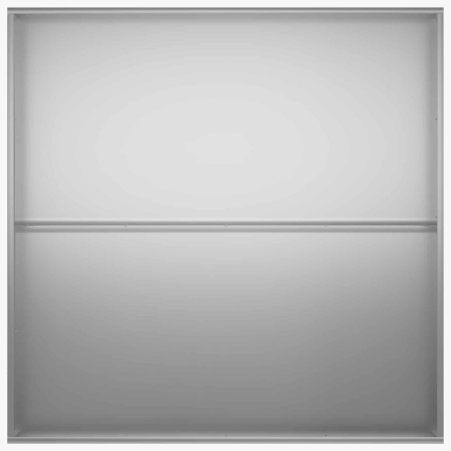 Plantenbak 2 st zilver 100 x 100 x 30 cm Gegalvaniseerd staal