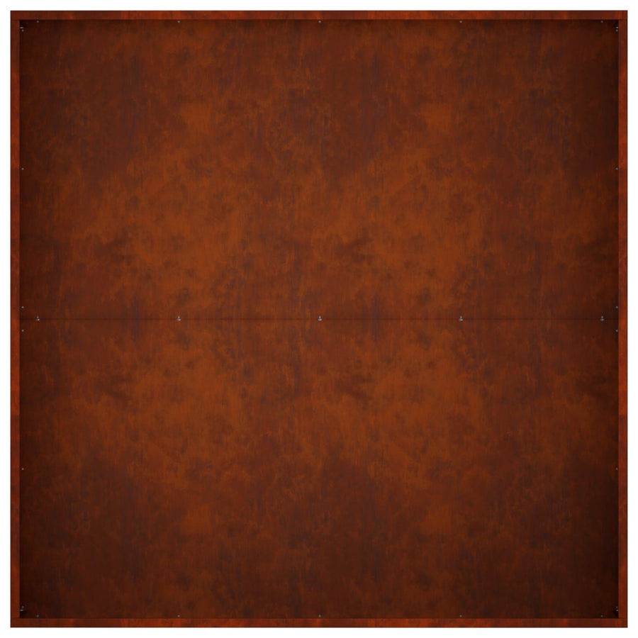 Plantenbak Roestkleurig 100 x 100 x 30 cm weervast staal