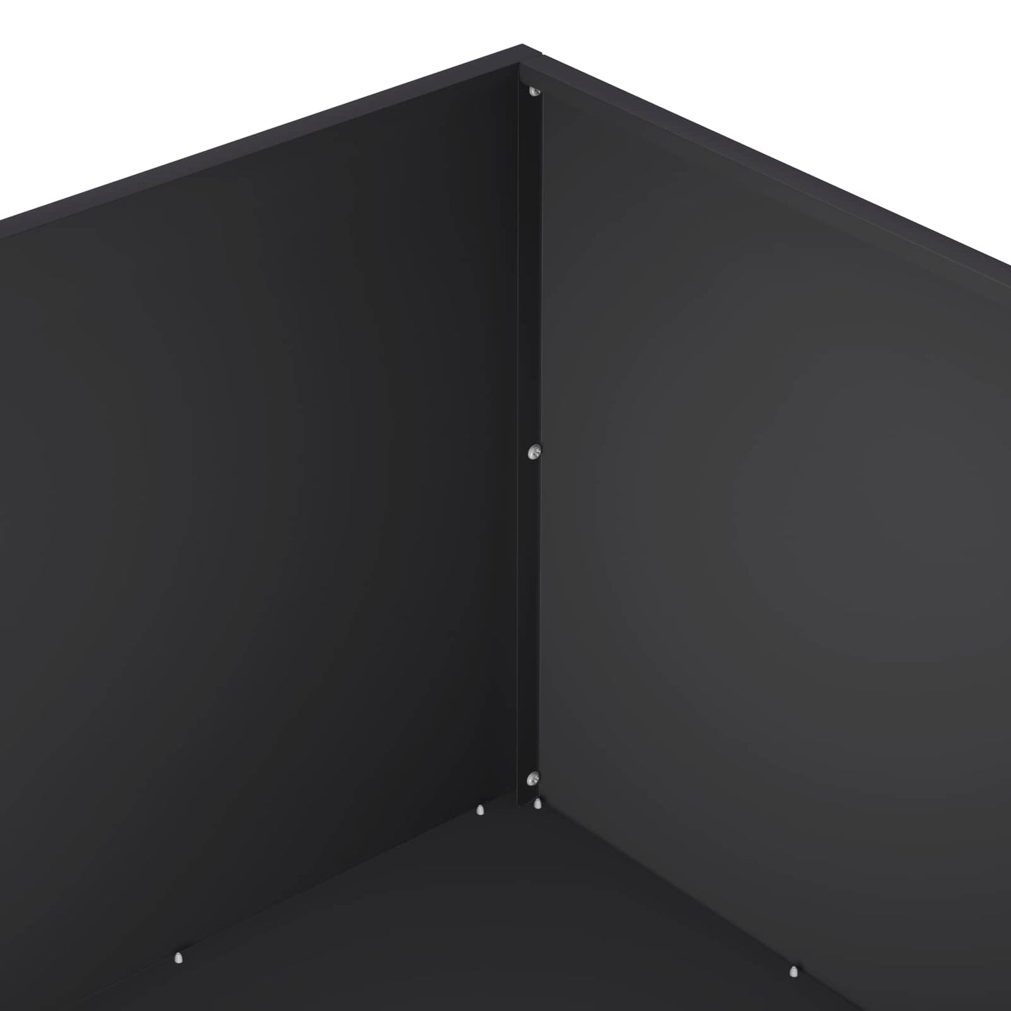 Plantenbak Zwart 60 x 60 x 40 cm Koudgewalst staal