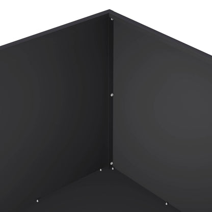 Plantenbak Zwart 60 x 60 x 40 cm Koudgewalst staal