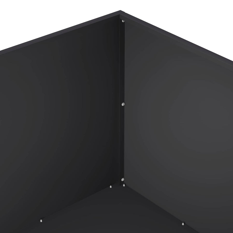Plantenbak Zwart 60 x 60 x 40 cm Koudgewalst staal