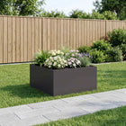 Plantenbak 60x60x40 cm koudgewalst staal zwart