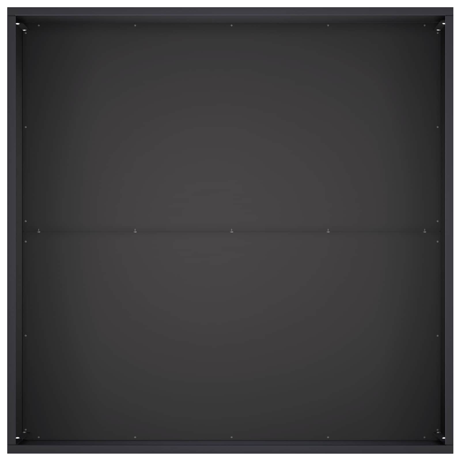 Plantenbak Zwart 60 x 60 x 40 cm Koudgewalst staal