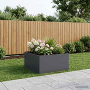 Plantenbak 60x60x40 cm antraciet koudgewalst staal