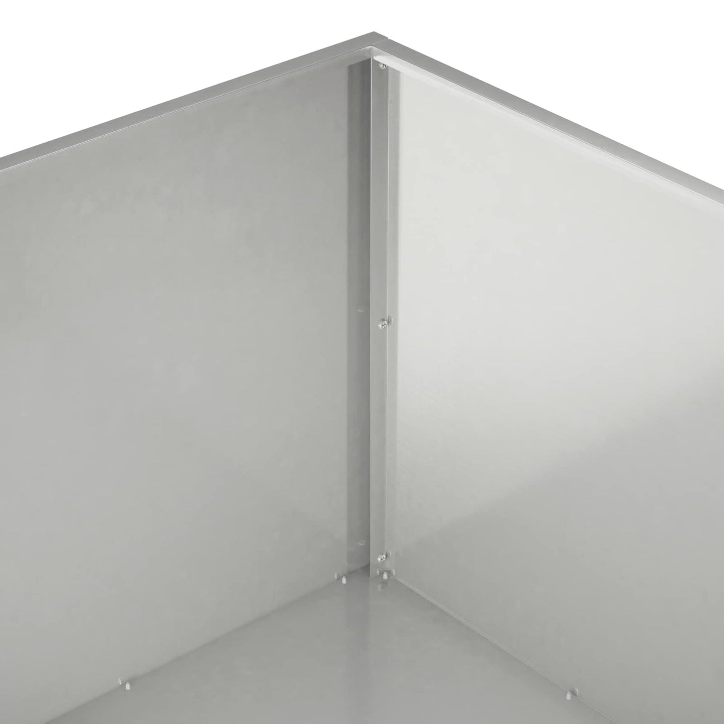 Plantenbak zilver 60 x 60 x 40 cm Roestvrij staal