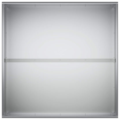 Plantenbak zilver 60 x 60 x 40 cm Gegalvaniseerd staal