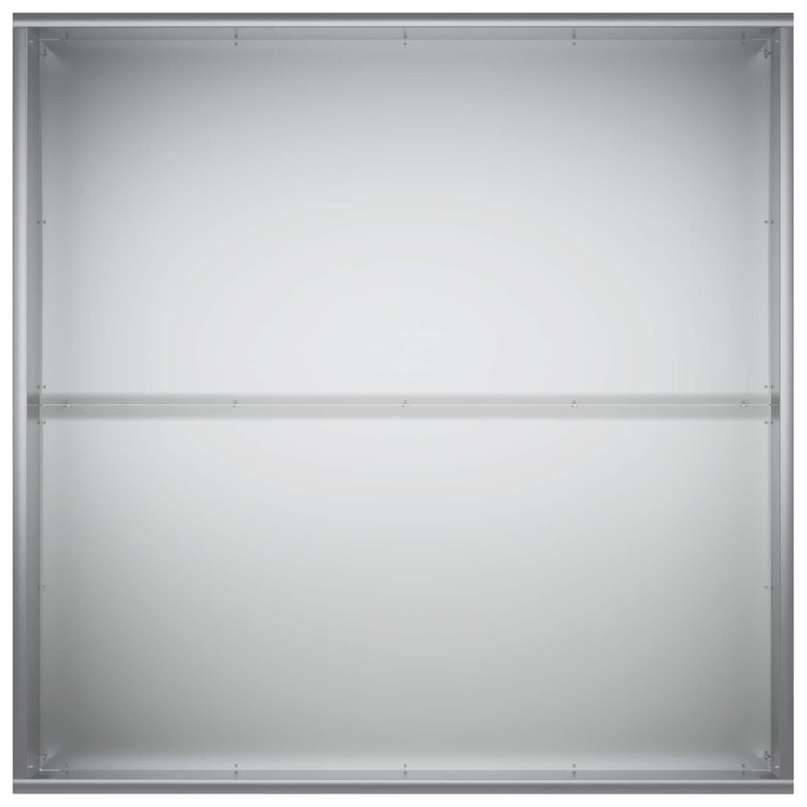 Plantenbak zilver 60 x 60 x 40 cm Gegalvaniseerd staal