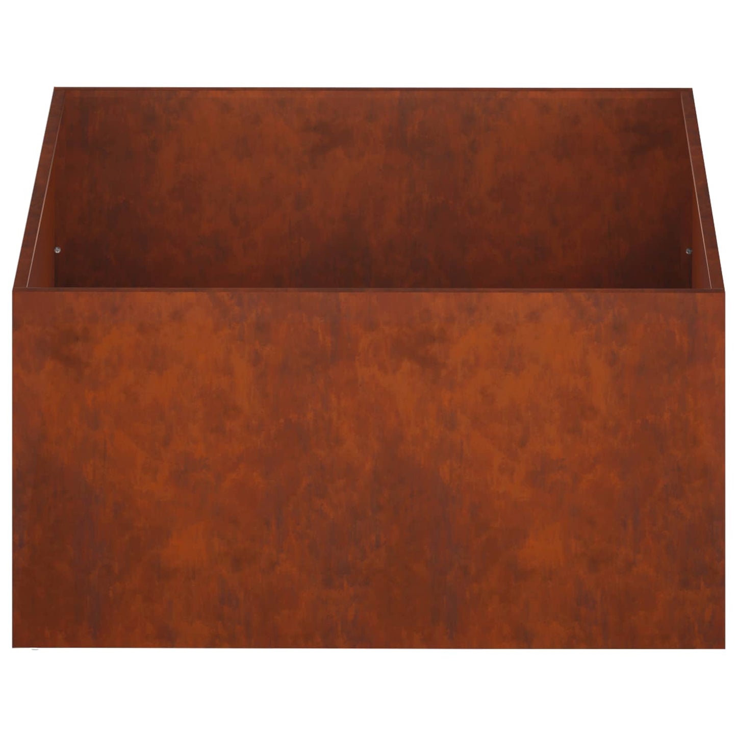 Plantenbak 2 st Roestkleurig 60 x 60 x 40 cm weervast staal