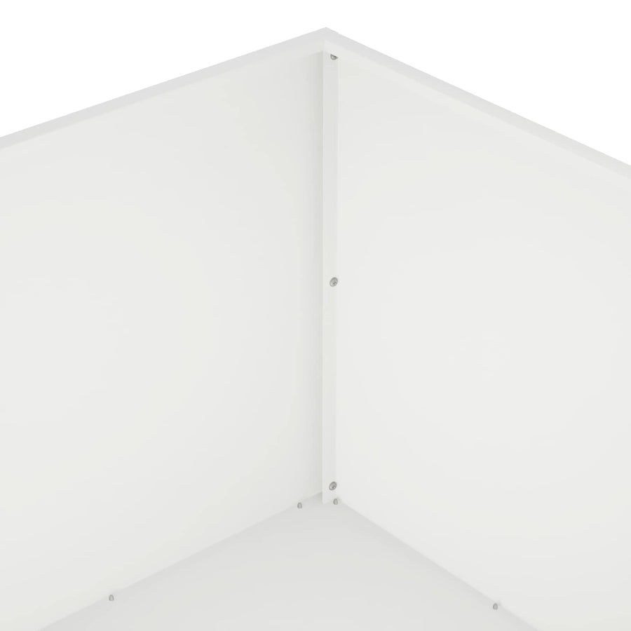 Plantenbak Wit 80 x 80 x 40 cm Koudgewalst staal