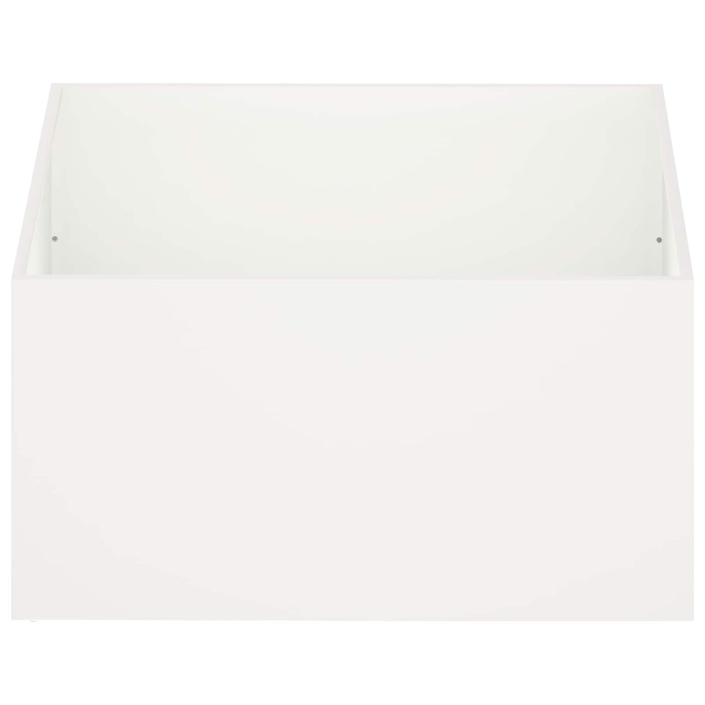 Plantenbak Wit 80 x 80 x 40 cm Koudgewalst staal