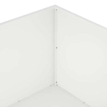 Plantenbak 2 st Wit 80 x 80 x 40 cm Koudgewalst staal
