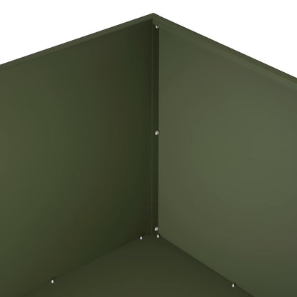 Plantenbak Olijfgroen 80 x 80 x 40 cm Koudgewalst staal