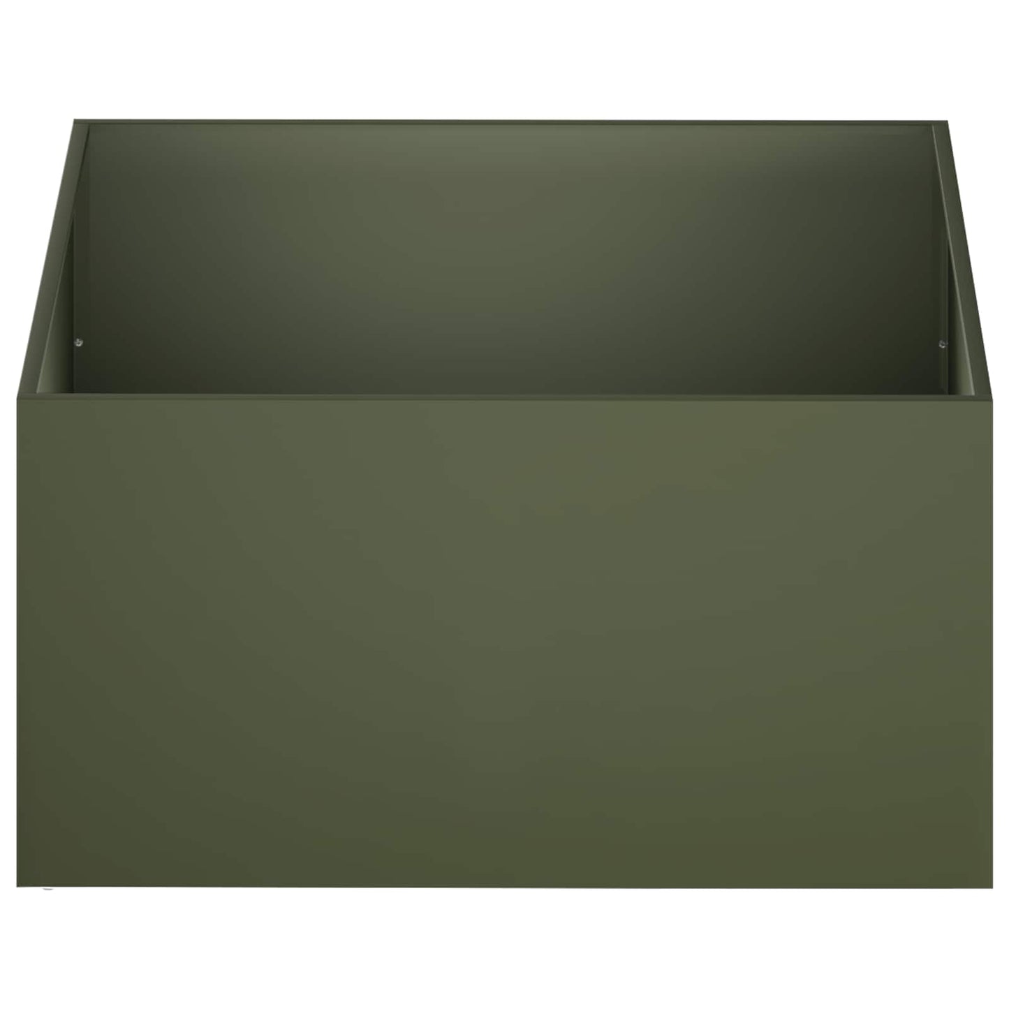 Plantenbak Olijfgroen 80 x 80 x 40 cm Koudgewalst staal